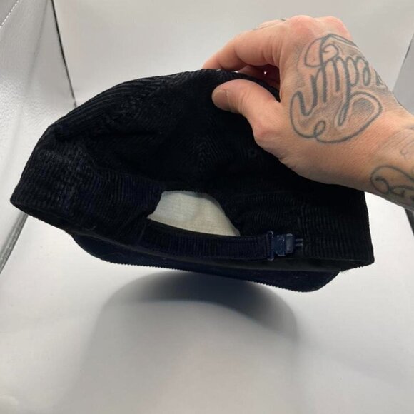 Vintage 80s black corduroy trucker hat Bailey Bonds rare Frank Hoffer - Picture 8 of 10